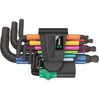 950/9 Hex-Plus Multicolour 2 L-Key Set, 9 Pcs., Metric D. Morneault & Fils