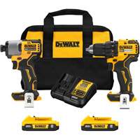 Brushless Cordless Drill/Driver & Impact Driver Combo Kit, Lithium-Ion, 20 V D. Morneault & Fils