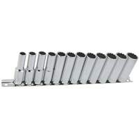 SS3812DM-12 12-Point Metric Socket Set, 12 Pcs, 3/8" Drive Size, Deep D. Morneault & Fils
