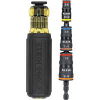 Jeu de douilles &agrave; chocs r&eacute;versibles 7 en 1 avec poign&eacute;e, Prise 1/2"/5/16"/1/4"/7/16"/9/16"/3/8', 7 mr D. Morneault & Fils