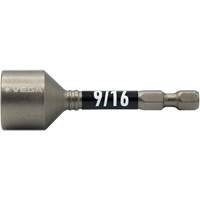 Tourne-&eacute;crou Impactech, Embout 9/16", Prise 1/4", 2-9/16" lo, Magn&eacute;tique D. Morneault & Fils