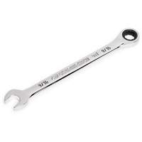 90-Tooth 12 Point Ratcheting Combination Wrench, 12 Point, 9/16", Chrome Finish D. Morneault & Fils