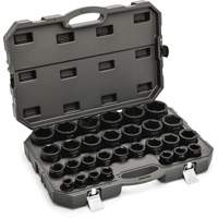 Jeu de douilles SAE &agrave; 6 pans, 29 Mcx, Chocs, Prise de 3/4" D. Morneault & Fils