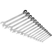 90-Tooth 12 Point SAE Reversible Ratcheting Wrench Set, Ratcheting Combination, 14 Pieces, Imperial D. Morneault & Fils