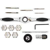 Jeu de tarauds et fili&egrave;res &agrave; cliquet m&eacute;triques, 15 Morcea D. Morneault & Fils