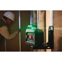 Laser &agrave; lignes crois&eacute;es 360° auto-nivelant &agrave; faisceau vert D. Morneault & Fils