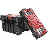 Ensemble roulant de coffres &agrave; outils Arx de 2 morceaux, 23-4/5" x 16" x 20-3/5", Noir D. Morneault & Fils