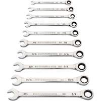 90-Tooth 12-Point Wrench Set, Ratcheting Combination, 10 Pieces, Imperial D. Morneault & Fils