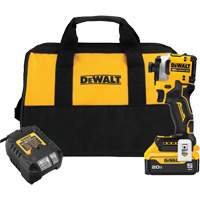 ATOMIC Brushless Cordless 3-Speed Impact Driver Kit, 1/4", 1825 in-lbs Max. Torque, 20 V, Lithium-Ion D. Morneault & Fils