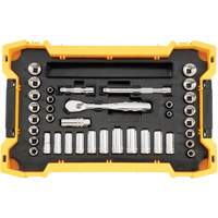 Jeu d'outils 3/8" & 1/2" pour m&eacute;canicien avec plateau & couvercle TOUGHSYSTEM 2.0 D. Morneault & Fils