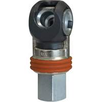 Raccord industriel rapide basculant TOPQUIK SC, Acier nickel&eacute;, 3/8", NPT femelle, 360 PSI D. Morneault & Fils