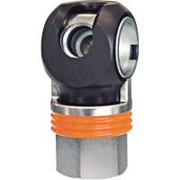 Raccord industriel rapide TOPQUIK SC, Acier nickel&eacute;, 1/2", NPT femelle, 359 PSI D. Morneault & Fils