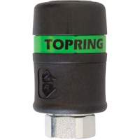Raccord rapide TOPQUIK Ultraflo 7,8 mm, Composite en polyester, 3/8", NPT femelle, 174 PSI D. Morneault & Fils