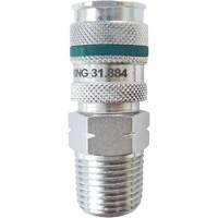 Raccord rapide QUIKSILVER Ultraflo 7,8 mm, Acier zingu&eacute;, 1/2", NPT m&acirc;le, 362 PSI D. Morneault & Fils