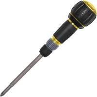 Tournevis &agrave; cliquet Fastbit Tru-Grip, embouts Phillips et &agrave; fente, 8-1/2" lo, Prise Plastique/Coussin&eacute;e D. Morneault & Fils