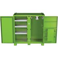 Onsite PPE Storage Cabinet, Steel, High-Visibility Lime Green D. Morneault & Fils