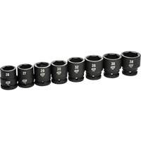 6-Point Metric Socket Set, 8 Pcs, Impact, 3/4" Drive Size D. Morneault & Fils