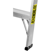 Industrial-Duty Sawhorse, 2' H x 31.9375" W x 23.50" D, 300 lbs. Capacity, Aluminum D. Morneault & Fils