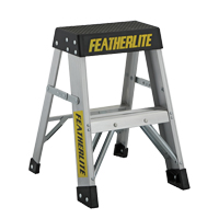 Industrial Extra Heavy-Duty Step Stool/Ladders, 2', Aluminum, 300 lbs. Capacity, Type 1A D. Morneault & Fils