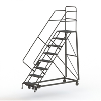 &eacute;chelles robustes en angle de s&eacute;curit&eacute;, 8 marches, Perfor&eacute;, Inclinaison 50°, Hauteur 80" D. Morneault & Fils