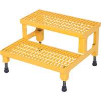 Adjustable Step-Mate Stand, 2 Step(s), 23-13/16" W x 22-7/8" L x 15-1/4" H, 500 lbs. Capacity D. Morneault & Fils