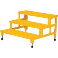 Adjustable Step-Mate Stand, 3 Step(s), 36-3/16" W x 33-7/8" L x 22-1/4" H, 500 lbs. Capacity D. Morneault & Fils