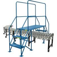 Crossover Ladder, 35-1/2" Overall Span, 31-1/2" H x 22" D, 22" Step Width D. Morneault & Fils