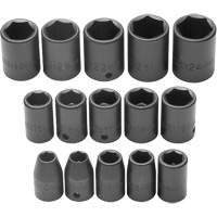 Jeu de douilles, Chocs, Prise 1/2", 6 pans D. Morneault & Fils