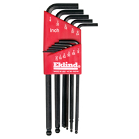 Balldrive Hex Key, Hex End, 7/64" x 3.56" L, L Shape D. Morneault & Fils