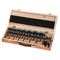 Bormax Forstner Bit Kits in a Wooden Box, 16 Pieces, High Carbon Steel D. Morneault & Fils