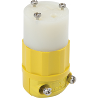 Industrial Straight Blade Connector, 5-15P, Nylon D. Morneault & Fils