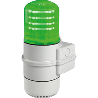 Streamline&reg; Modular Multifunctional LED Beacons, Continuous/Flashing/Rotating, Green D. Morneault & Fils