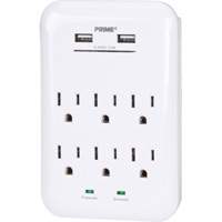 Prime&reg; USB Charger with Surge Protector D. Morneault & Fils