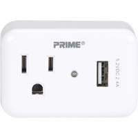 Prime&reg; USB Charger with Surge Protector D. Morneault & Fils