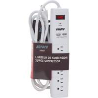 USB Charging Surge Protector, 6 Outlets, 1200 J, 1875 W, 6' Cord D. Morneault & Fils