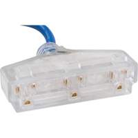 TPE-Rubber Extension Cord with Light Indicator, All-Weather, SJEOW, 14/3 AWG, 15 A, 3 Outlet(s), 25' D. Morneault & Fils