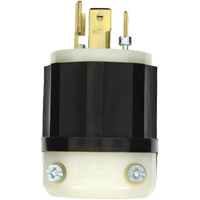 Industrial Grade Locking Plug, Nylon, 30 Amps, 347 V/600 V, L20-30P D. Morneault & Fils