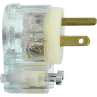 Angled Hospital Grade Extension Plug, Nylon, 15 Amps, 125 V D. Morneault & Fils