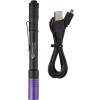 Lampe stylo UV avec port de recharge micro USB Stylus Pro, DEL, Corps en Aluminium, piles Rechargeable, Compris D. Morneault & Fils