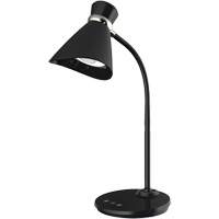 Desk Lamp, 6 W, LED, 16" Neck, Black D. Morneault & Fils