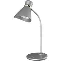 Desk Lamp, 6 W, LED, 16" Neck, Silver D. Morneault & Fils