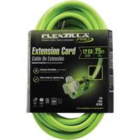 Flexzilla&reg; Pro Industrial Extension Cord, All-Weather, SJTW, 12/3 AWG, 15 A, 25' D. Morneault & Fils