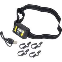 Headlamp, LED, 350 Lumens, 2 Hrs. Run Time, Rechargeable Batteries D. Morneault & Fils