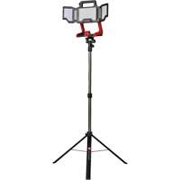 Lampe de travail &agrave; DEL professionnelle &agrave; panneaux pliants lumens sans fil 18V sur tr&eacute;pied, DEL, 3600 lumens D. Morneault & Fils